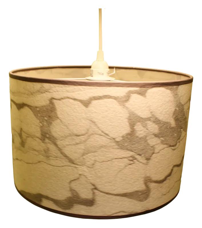 Patterned drum pendant