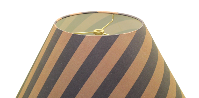 Rolled edge lampshade edge