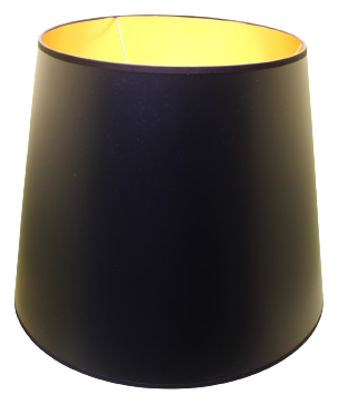 Black & Gold Tapered lampshade