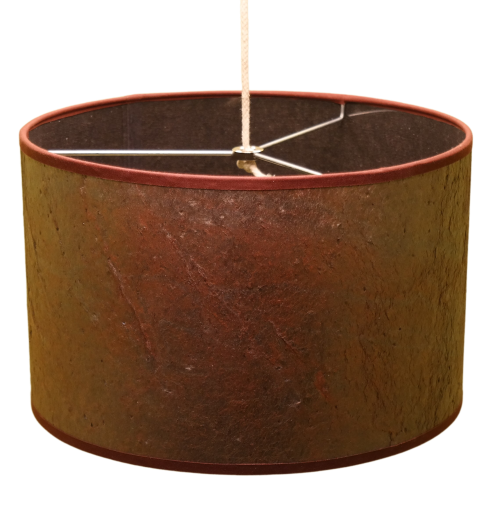 Copper Slate Drum lampshade