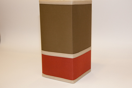 Custom Two-Tone Square lampshade
