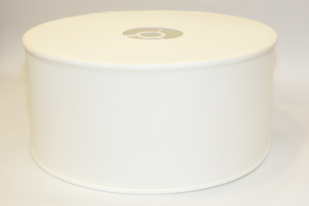 Drum Pendant with Closed Diffuser, Trimmed lampshade