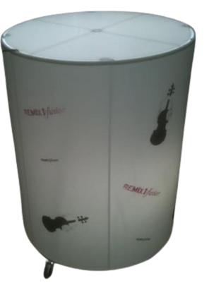 Lighted Bar Cart lampshade