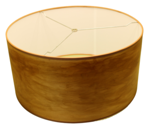 Shellac Wood-Veneer Drum lampshade