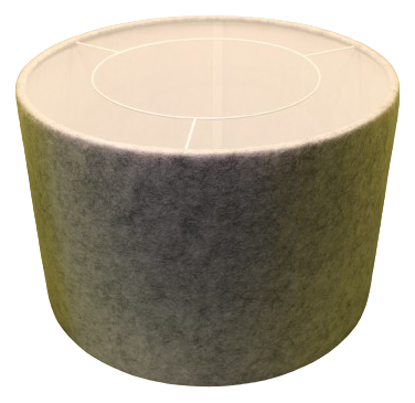 Sound-Deadening Felt Drum lampshade