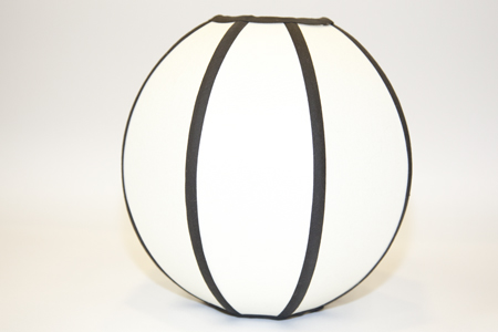 Sphere with Black Trim lampshade