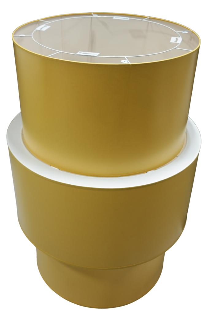 Three-tier gold pendant lampshade